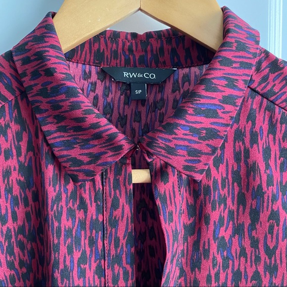 RW&CO. Notched Neck Blouse - Picture 8 of 11